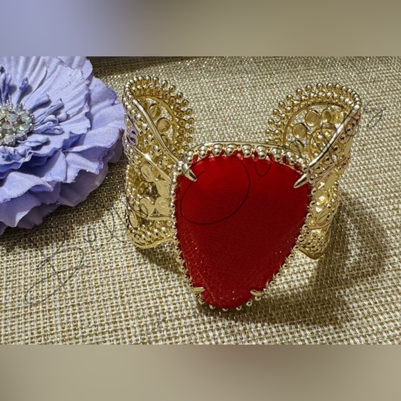 ❌SOLD❌ Kendra Scott RED Harlow/Morgan/Abena Set - Picture 12 of 12